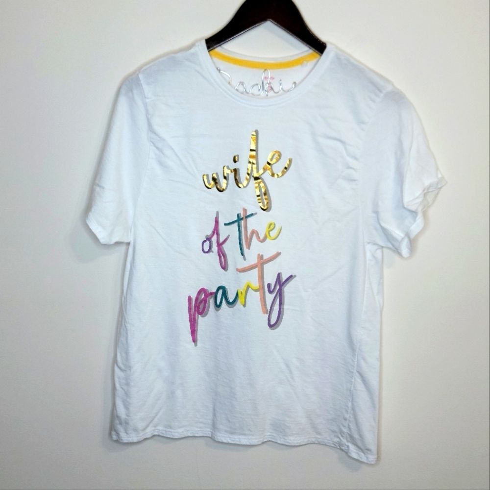 Miss to Mrs Wife of the Party Bachelorette Bridal Shower Tee Size XL